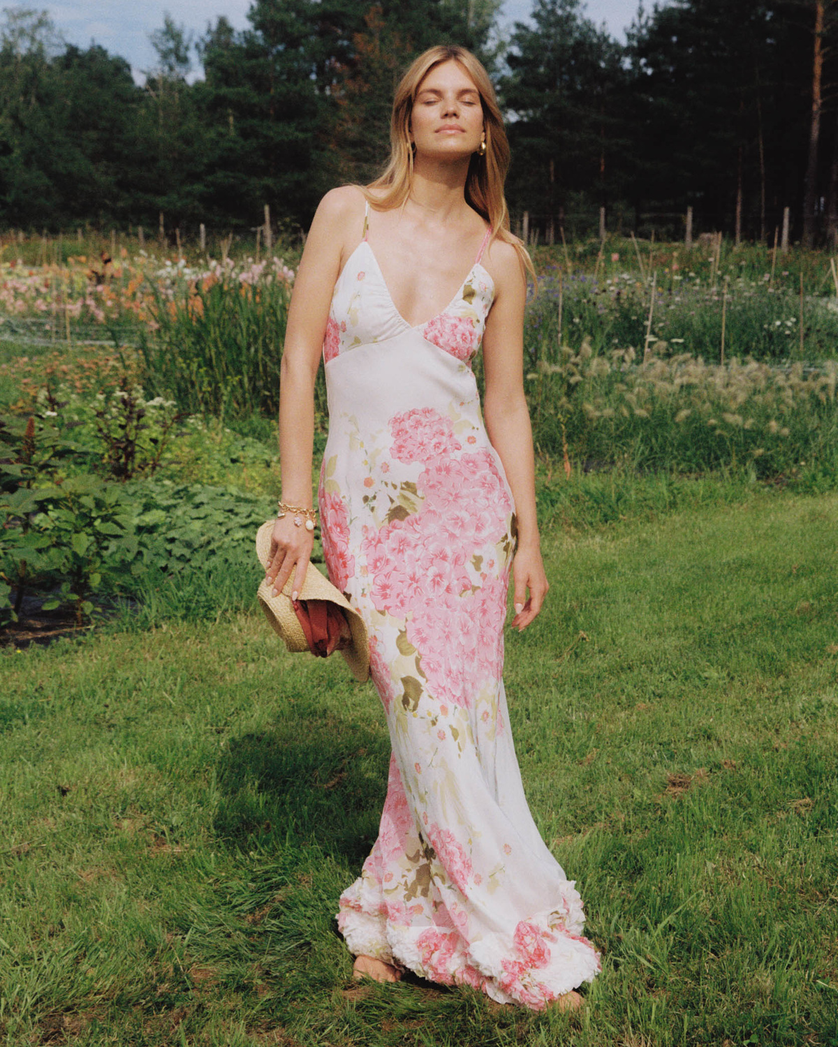Organza Slip Dress, Cherry Bloom. Image #5