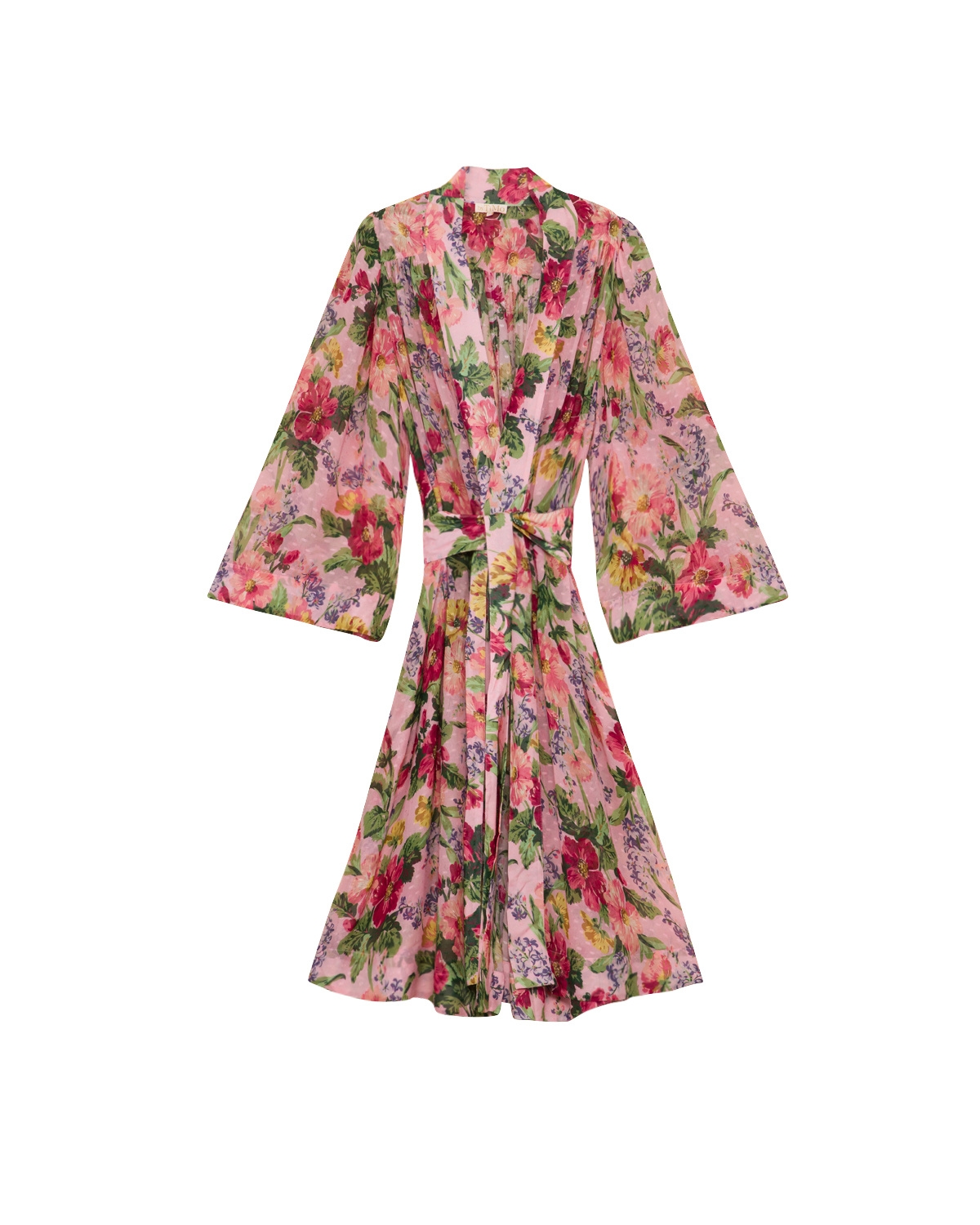 Dotted Georgette Kaftan, Pink Blossom. Image #4
