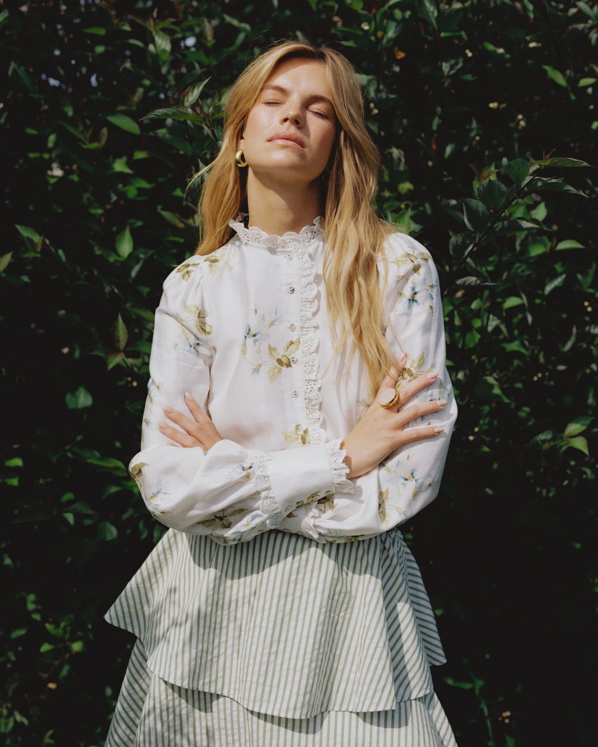Viscose Blouse, Tea Garden. Image #2