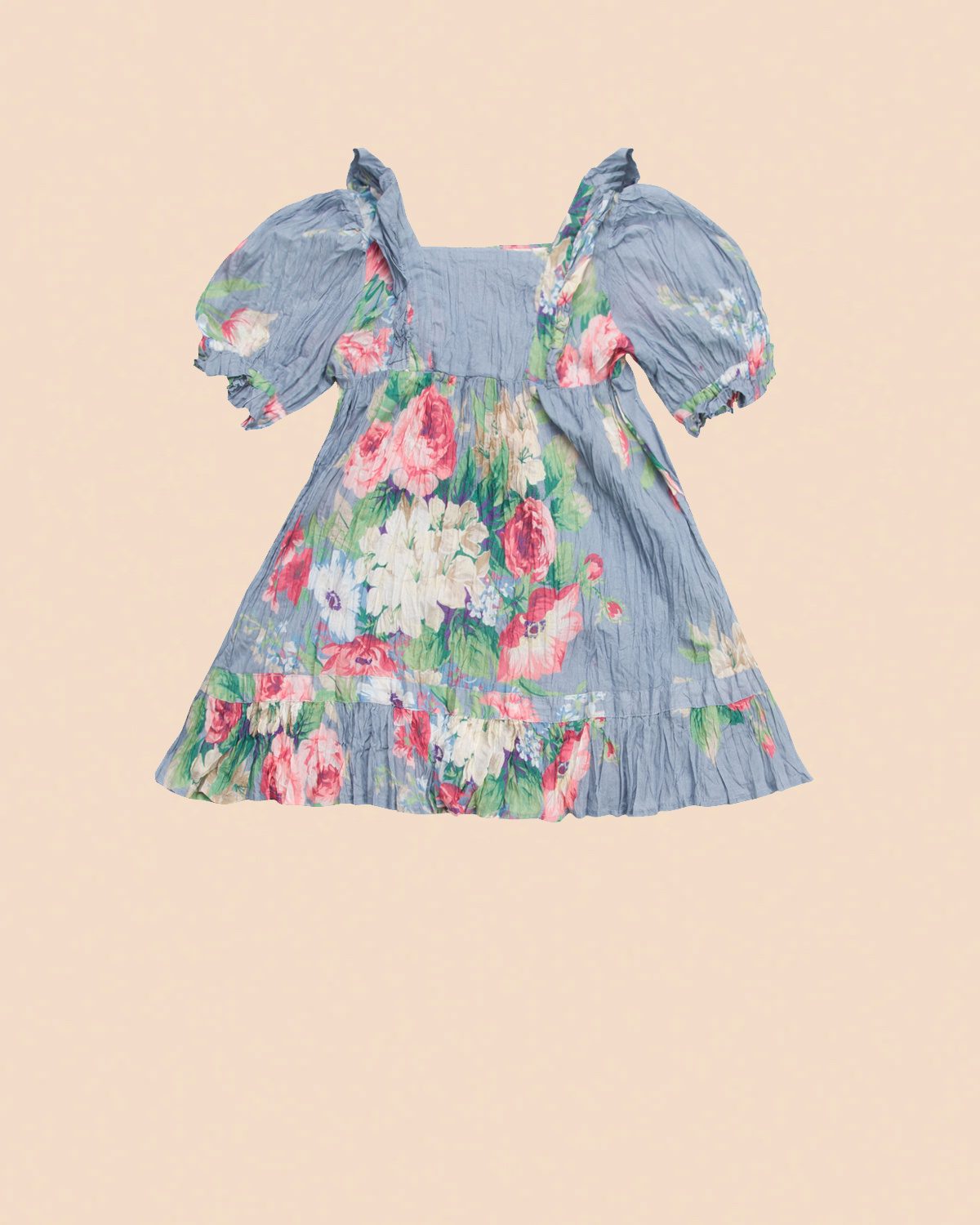 Twisted Dress, Blue Bouquet. Image #1