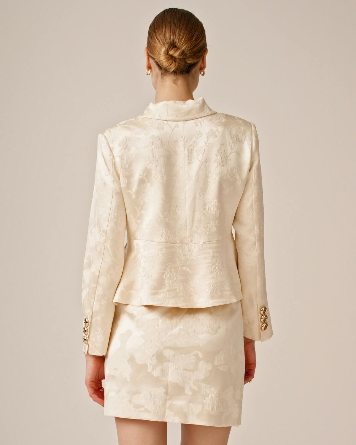 Silk Jacket, Off White. Image #3