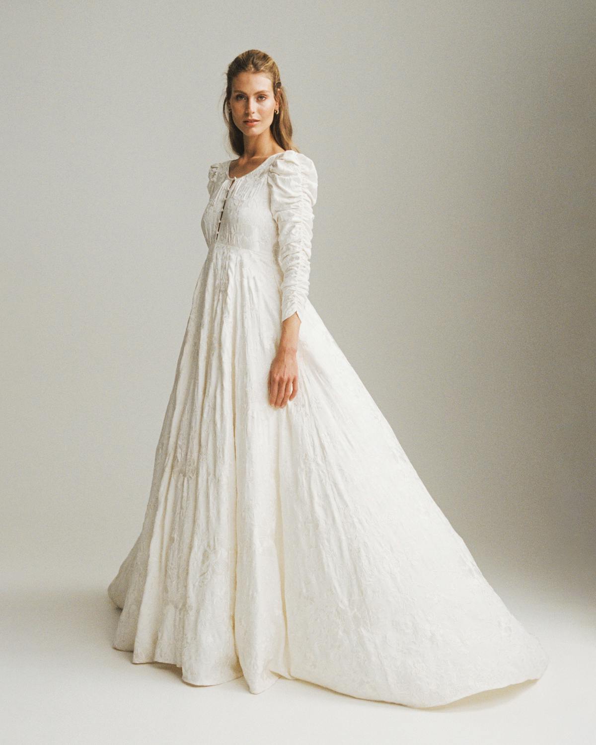 The Embroidered Gown, Vintage White. Image #3