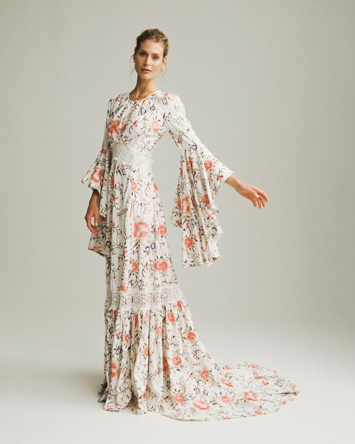The Embroidered Lace Gown, Vintage White. Image #1