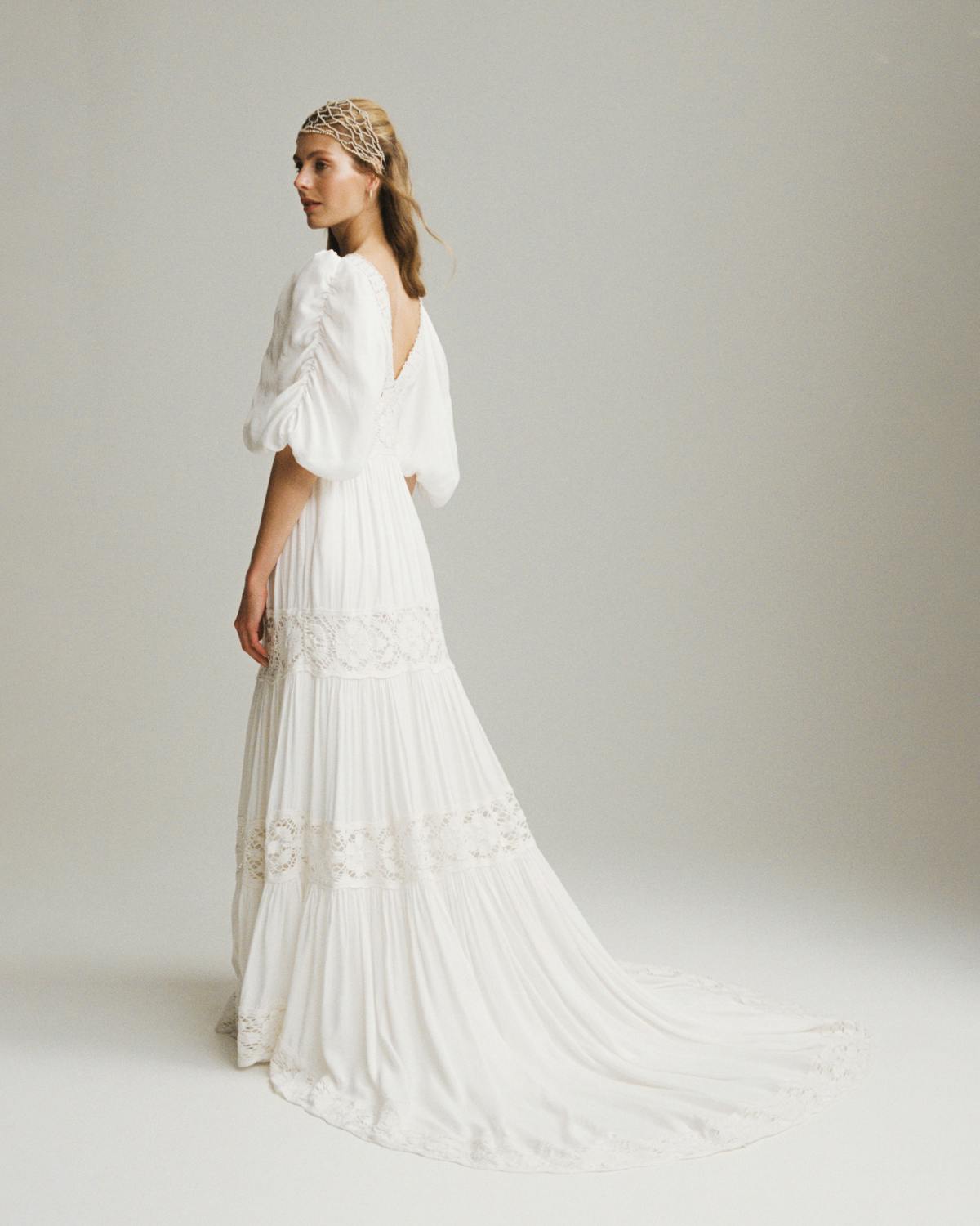 The Satin Gown, Vintage White. Image #2