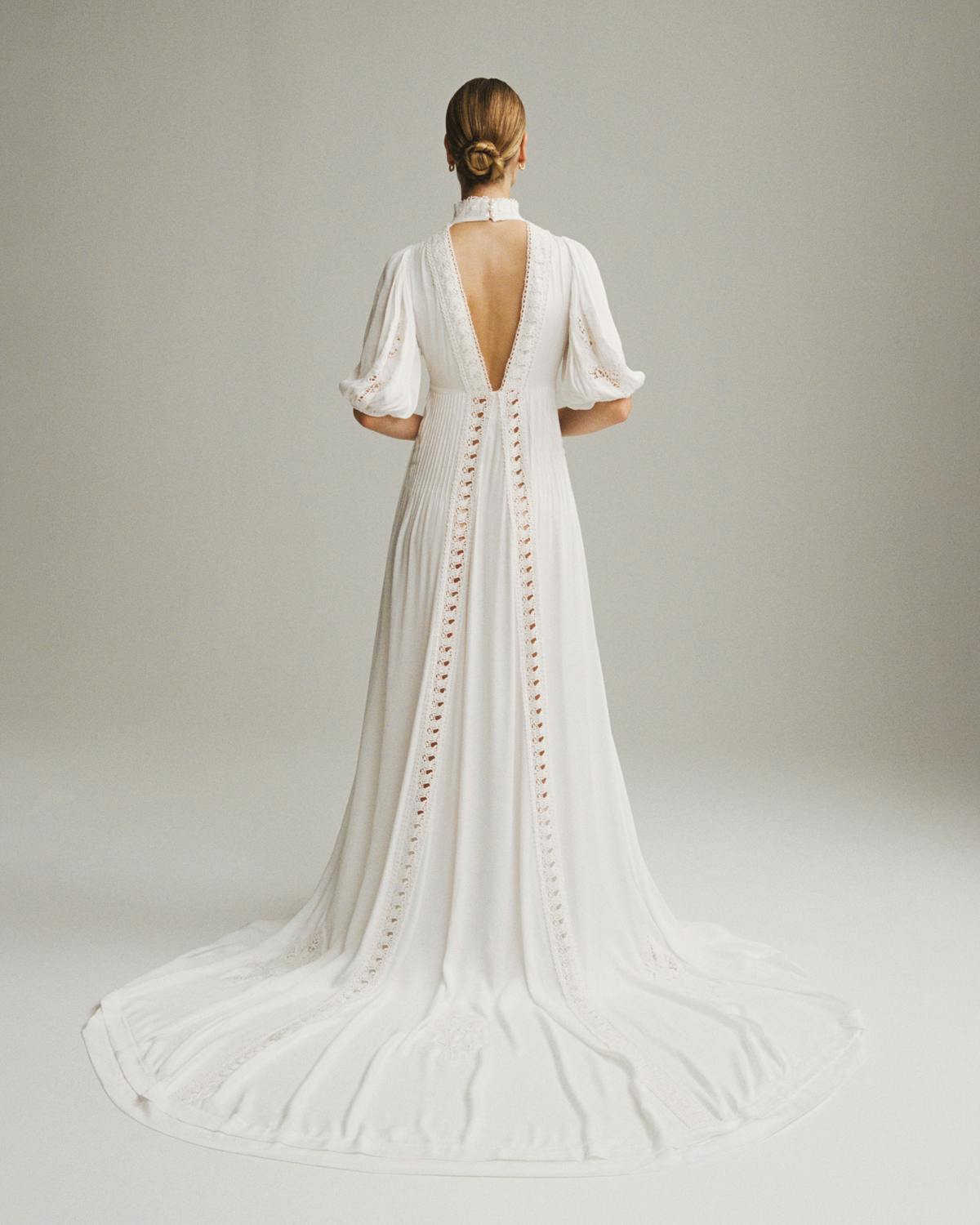 The Open Back Gown, Vintage White. Image #2