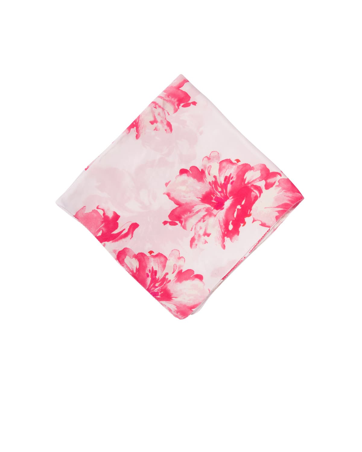 Satin Medium Scarf, Hibiscus. Image #1