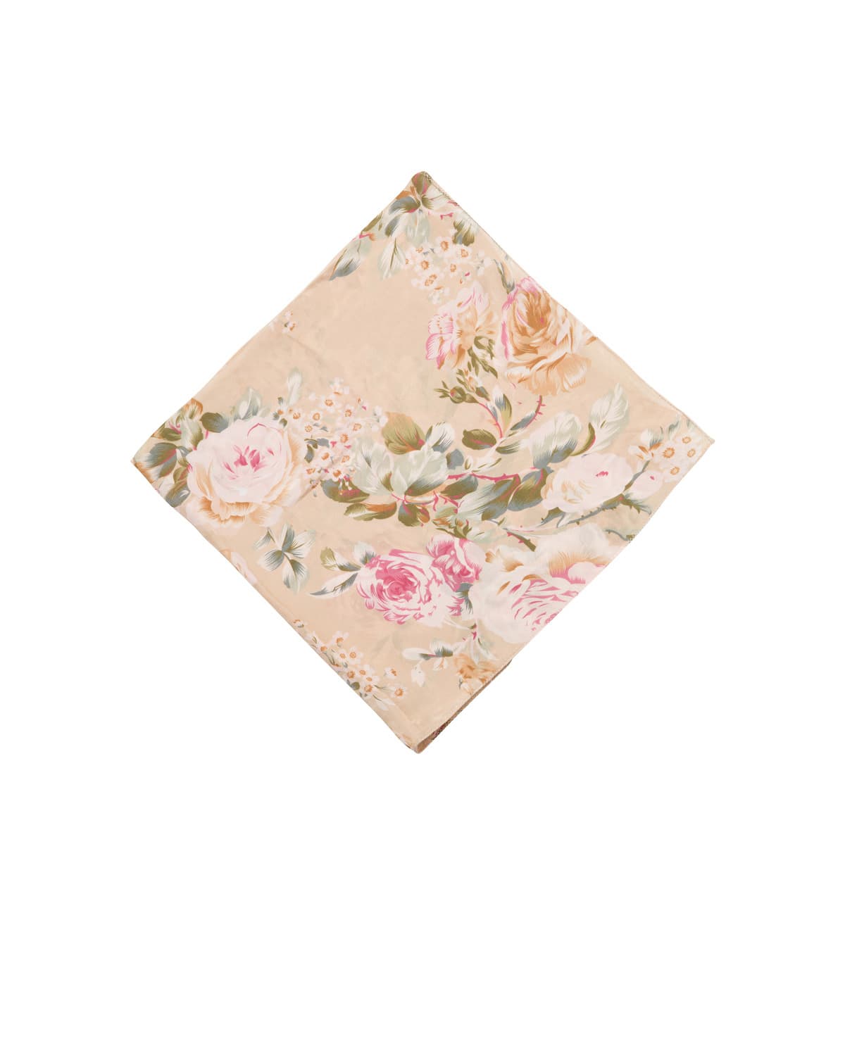 Satin Medium Scarf, Rose Garden. Image #1