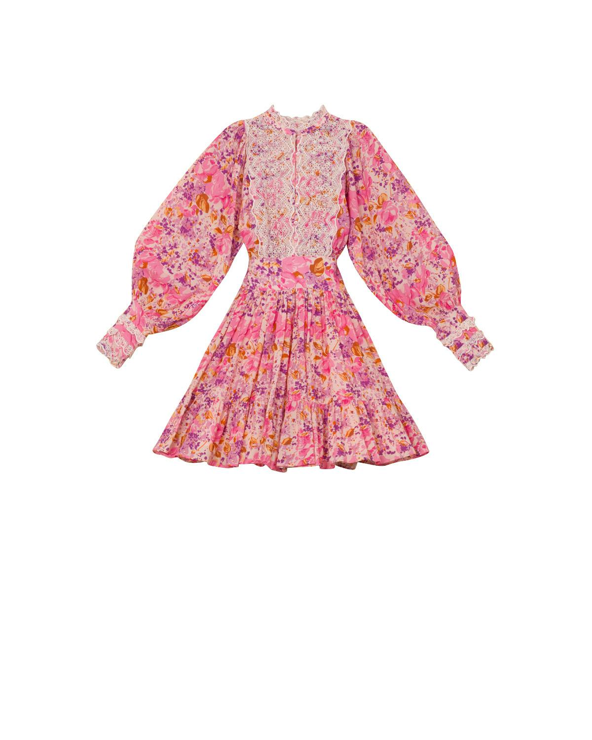 Cotton Slub Mini Dress, Hydrangea. Image #7