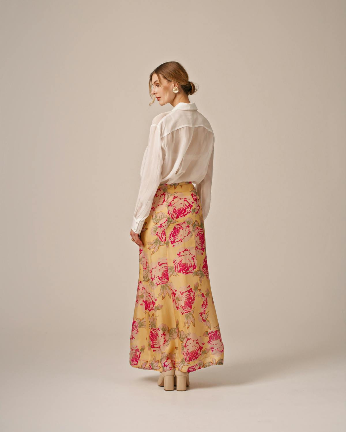 Cupro Skirt, Pink Rose. Image #2