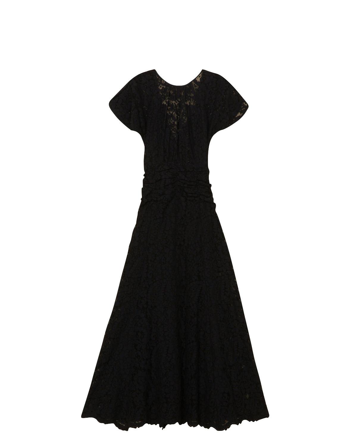 Lace Maxi Dress, Black. Image #7