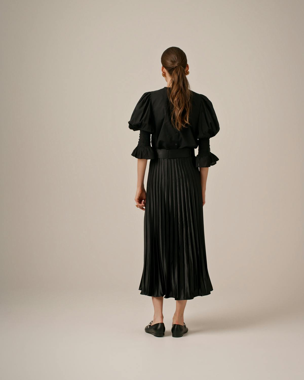 Broderie Anglaise Blouse, Black. Image #5