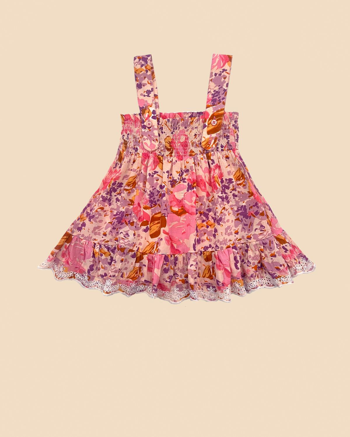 Cotton Slub Strap Dress, Hydrangea. Image #2