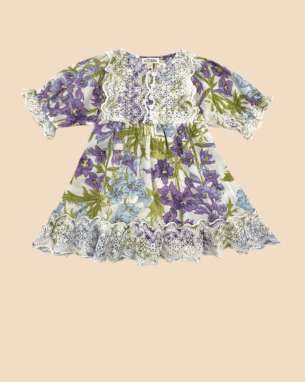 Cotton Slub Shift Dress, Blossom. Image #2