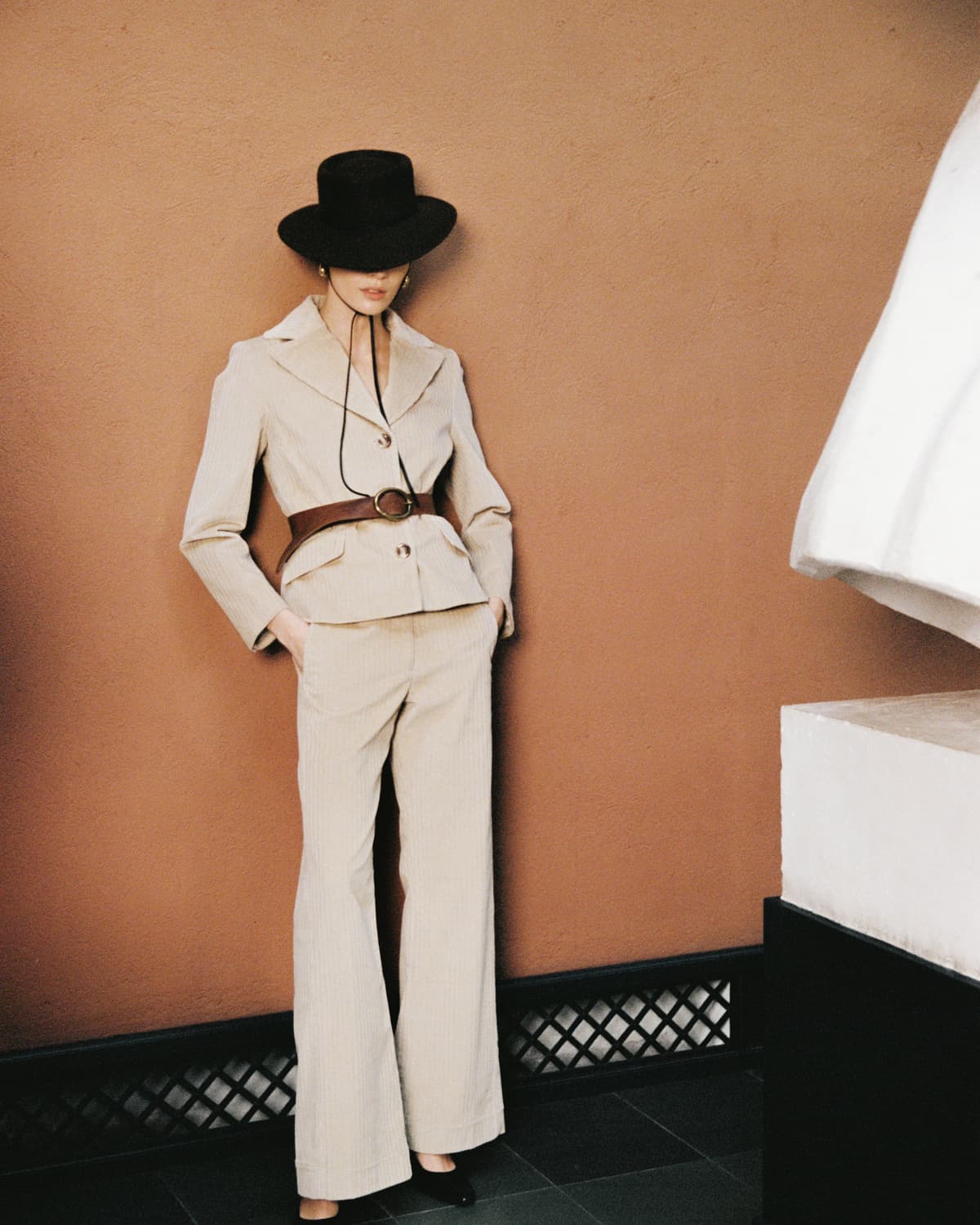 Corduroy Jacket, Beige. Image #2