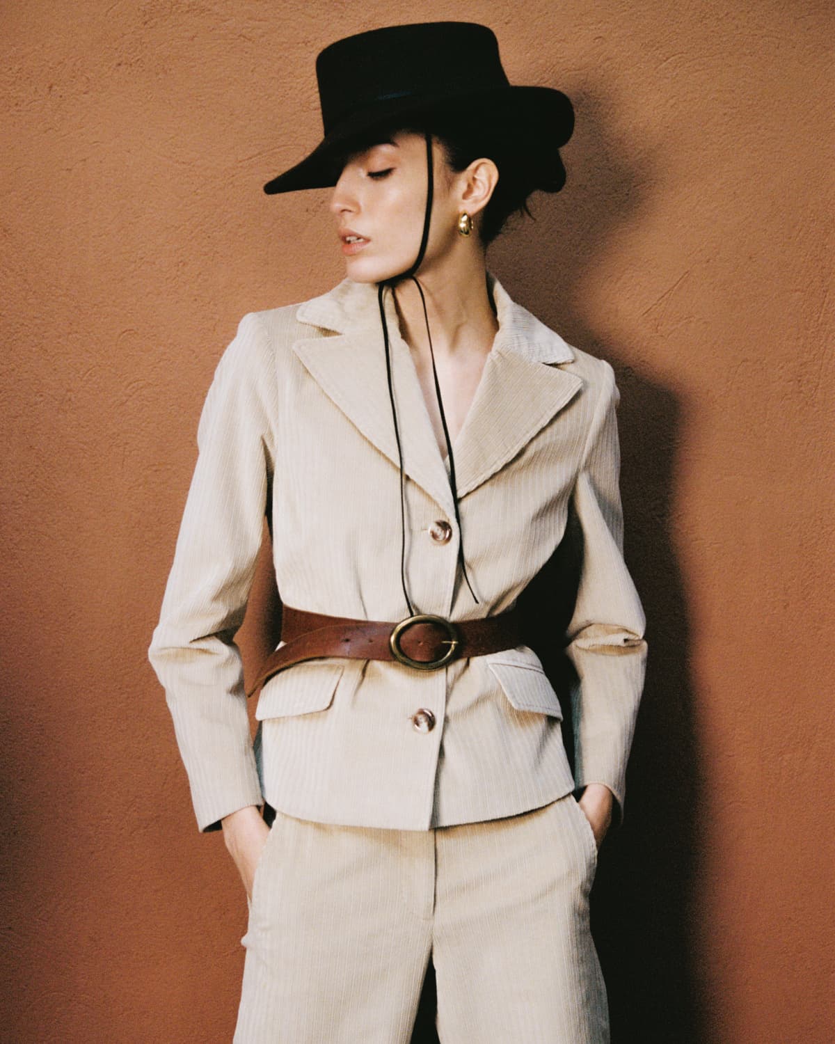 Corduroy Jacket, Beige. Image #1