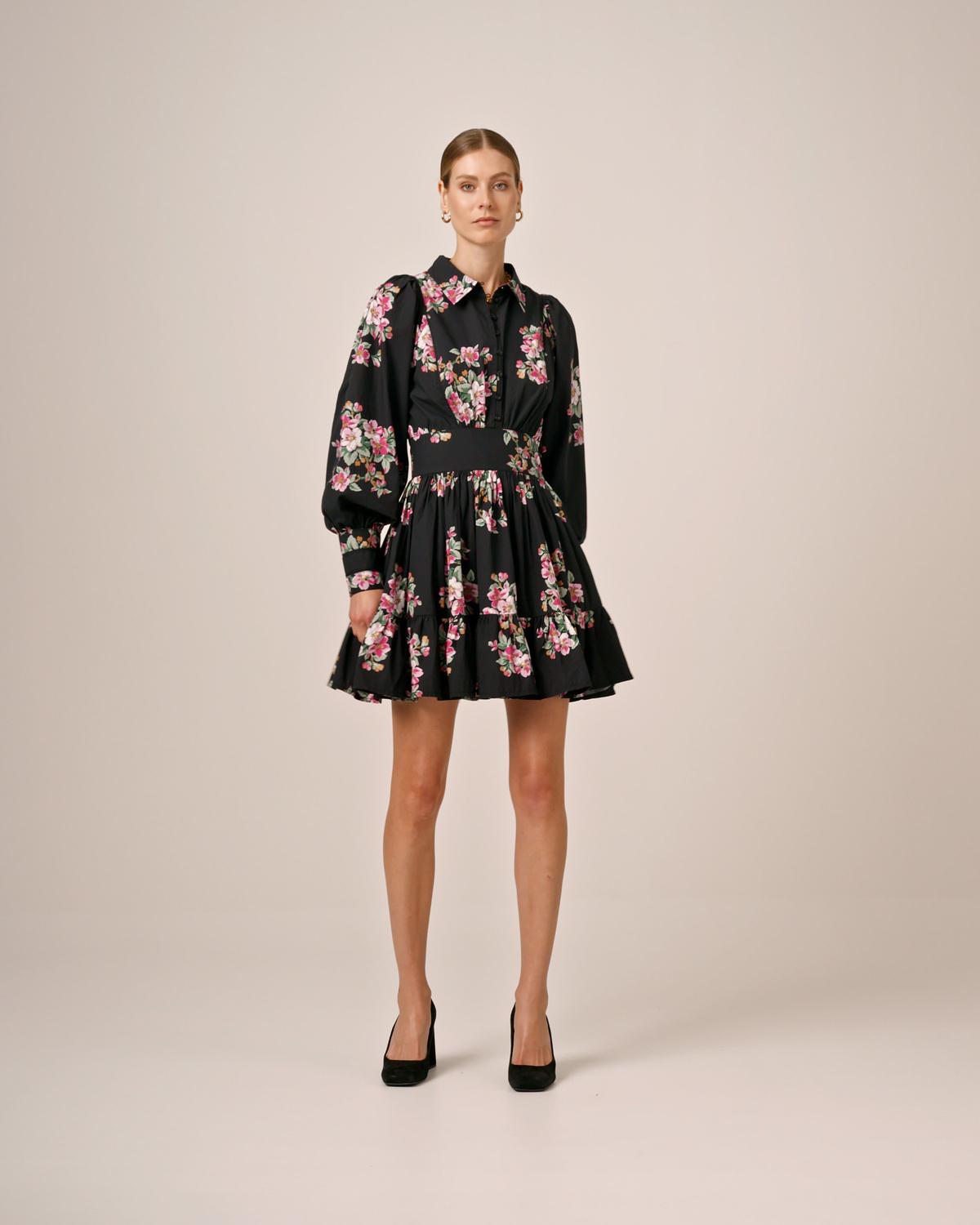 Poplin Mini Dress, Apple Blossom. Image #1