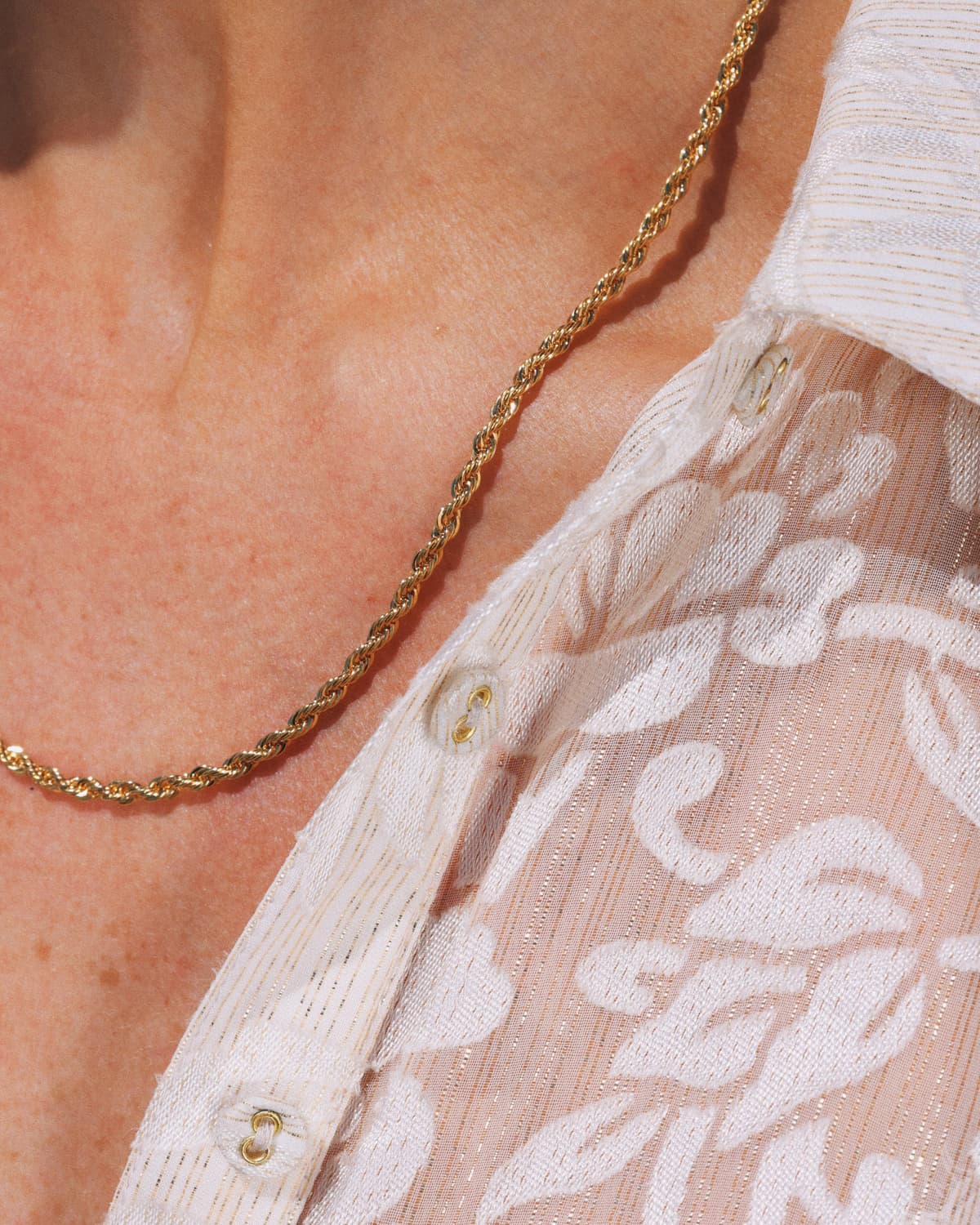 The Medium Necklace, Gold. Image #2