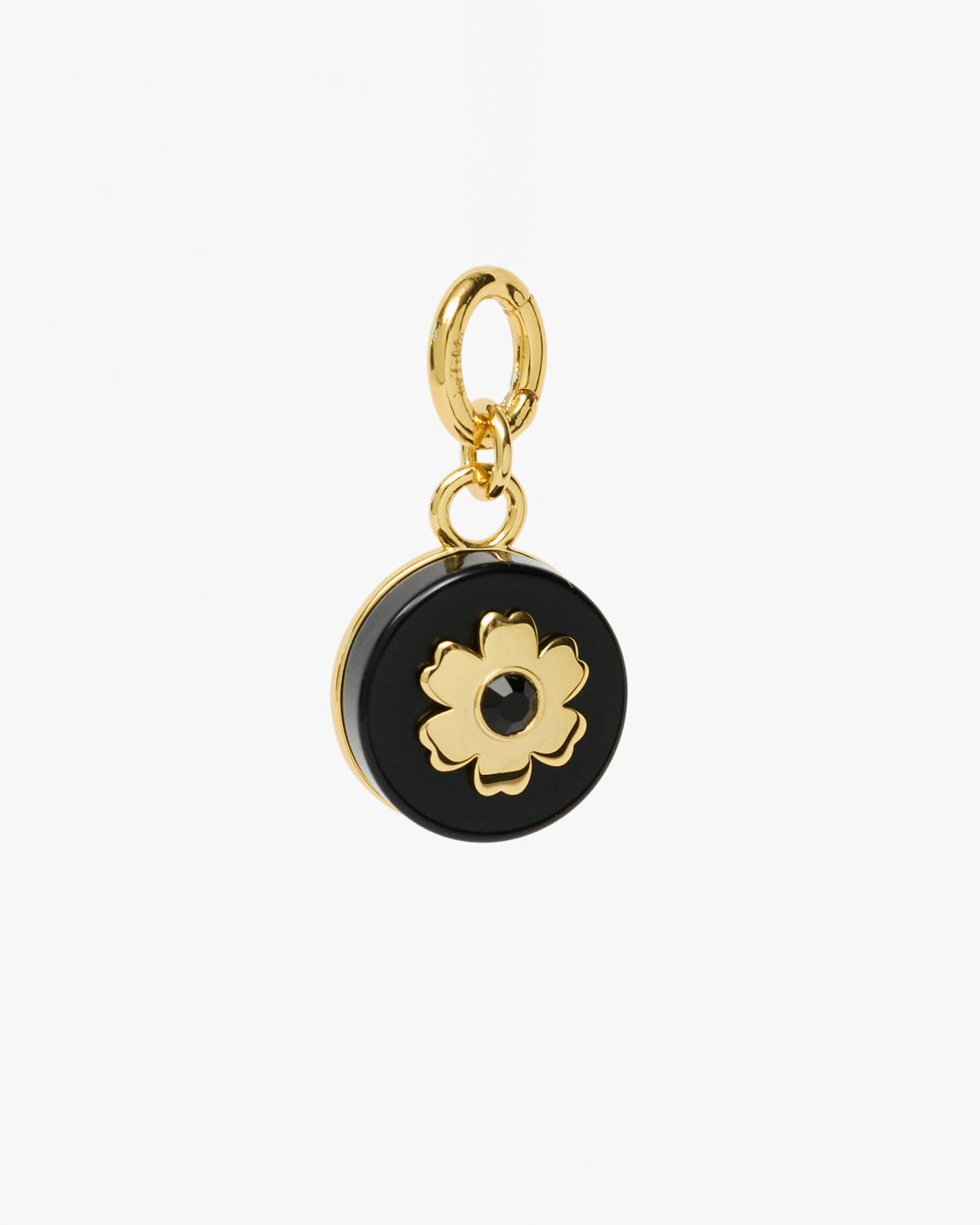 The Black Flower Charm, Black. Image #1