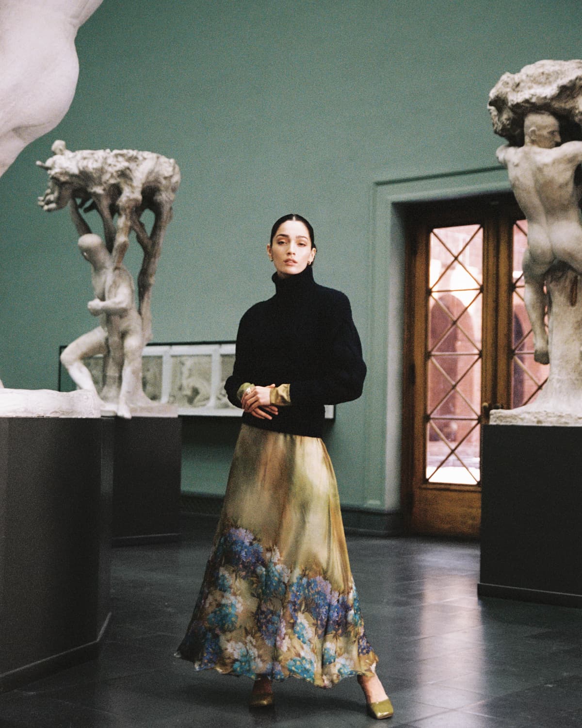 Wool Turtleneck, Navy. Image #2