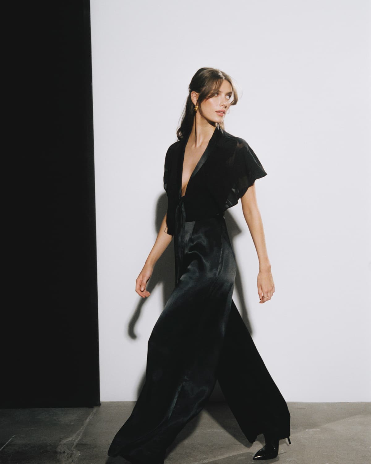 Jacquard Jumpsuit, Black. Image #1