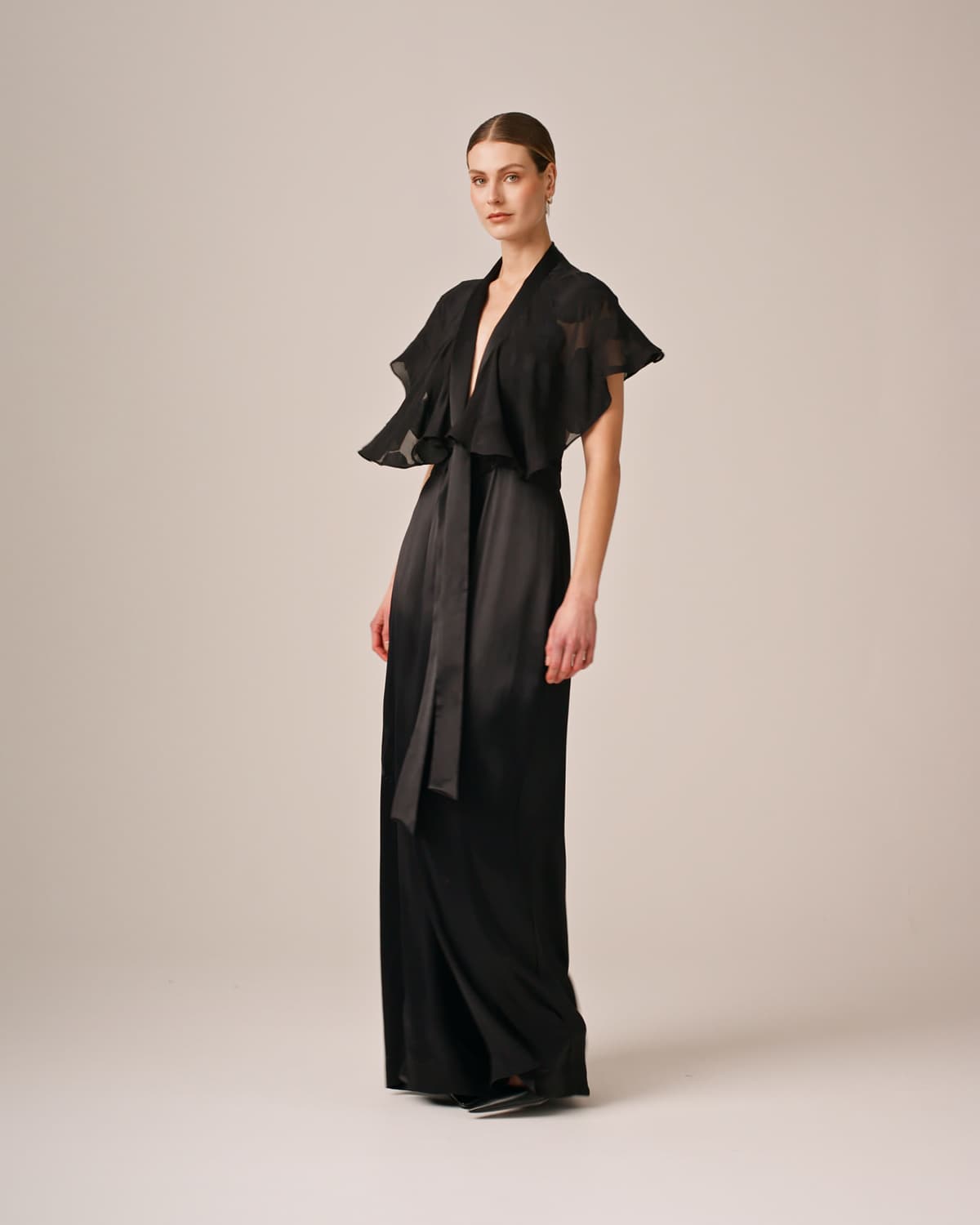 Jacquard Jumpsuit, Black. Image #4