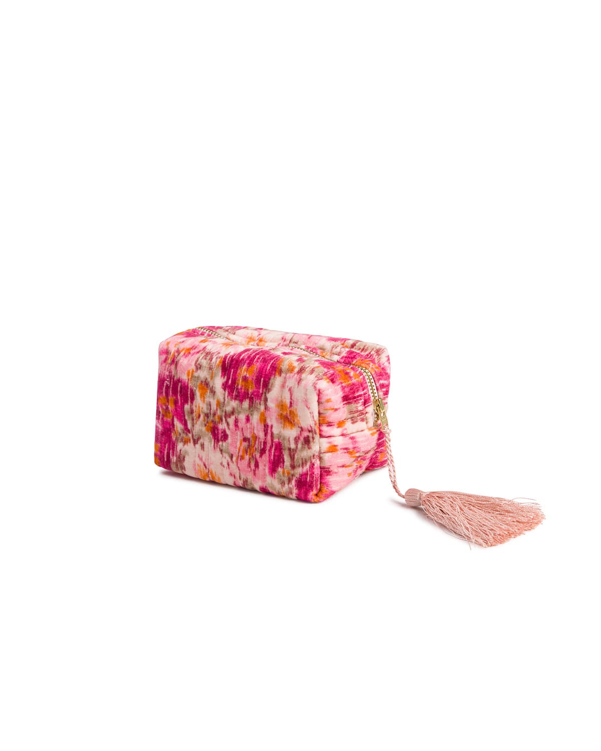 Makeup Bag Velvet, Brushed Blossoms. Image #1