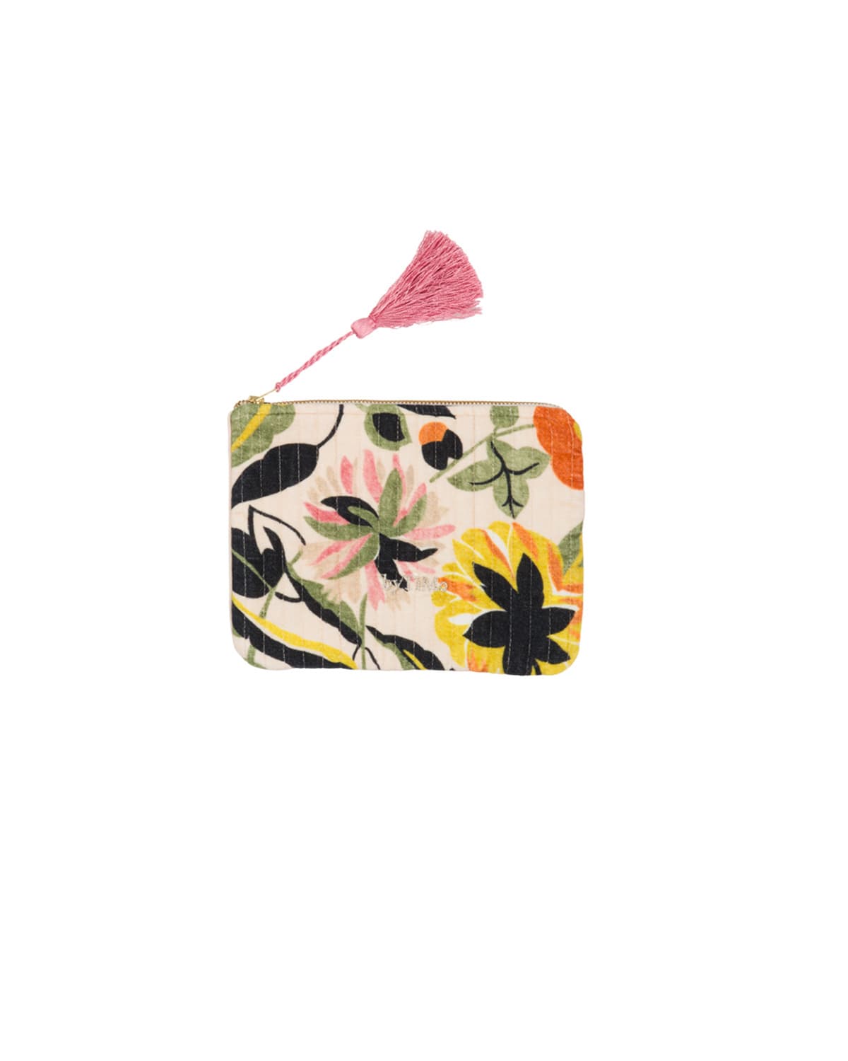 Zipper Pouch Velvet, Blooming. Image #1