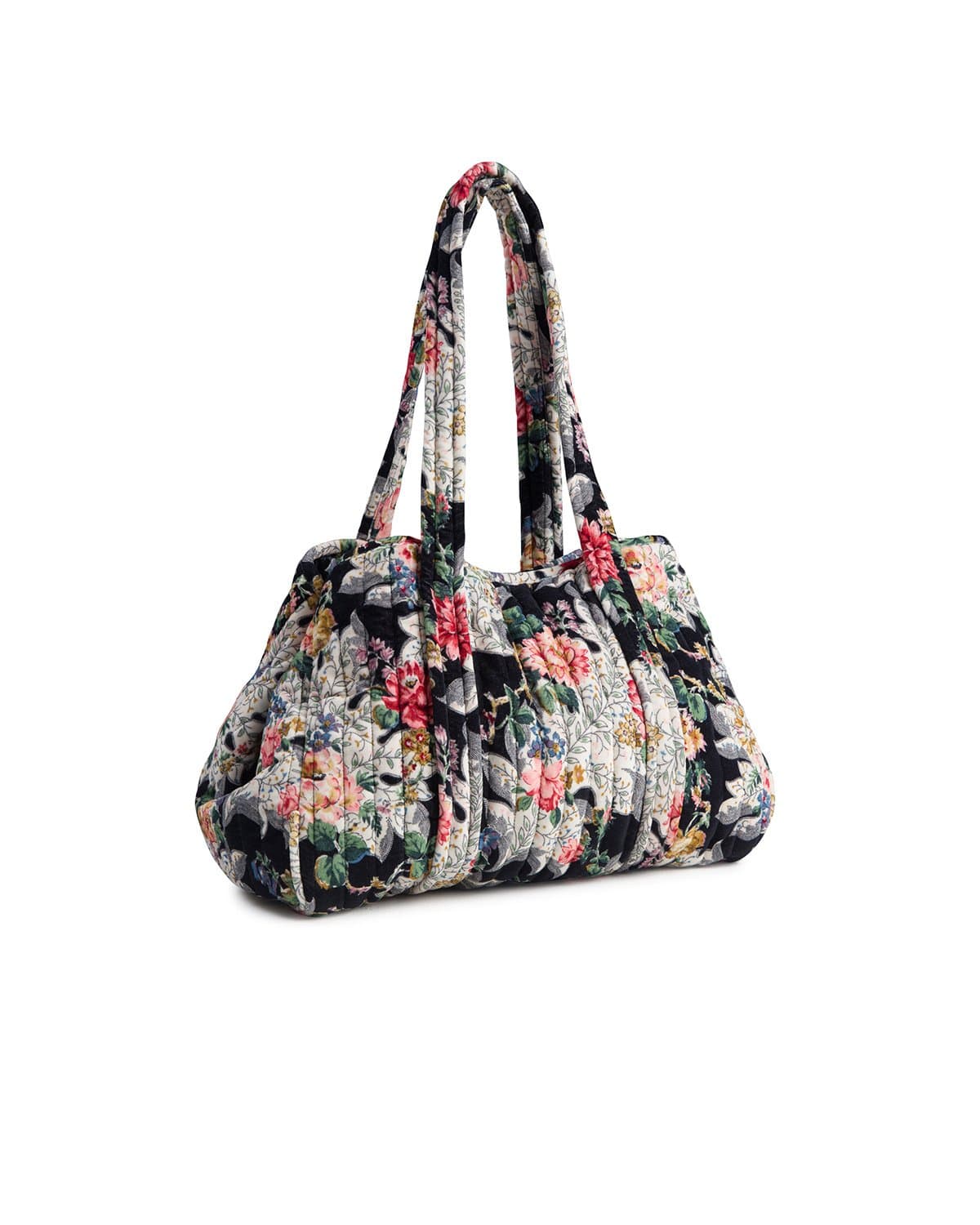 Tote Bag Velvet, Dark Blossom. Image #1