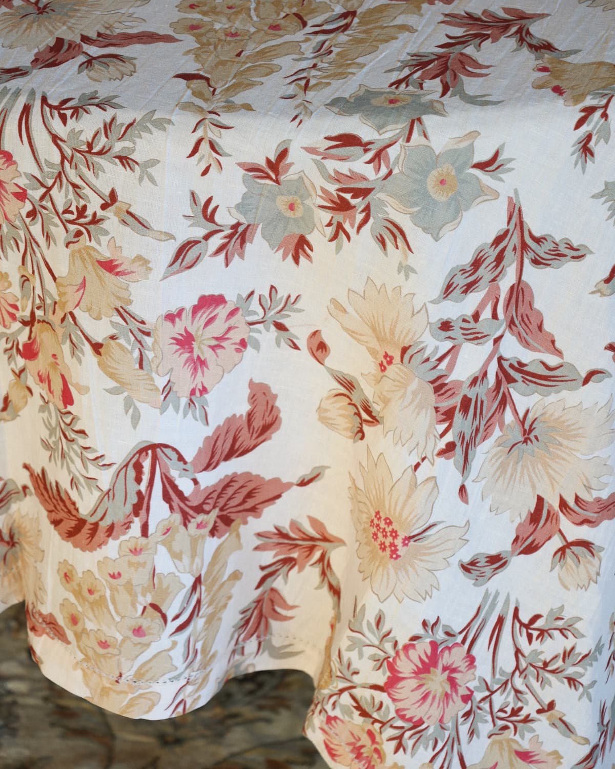 Table Cloth Linen 130x300 cm, Forest Flowers. Image #3