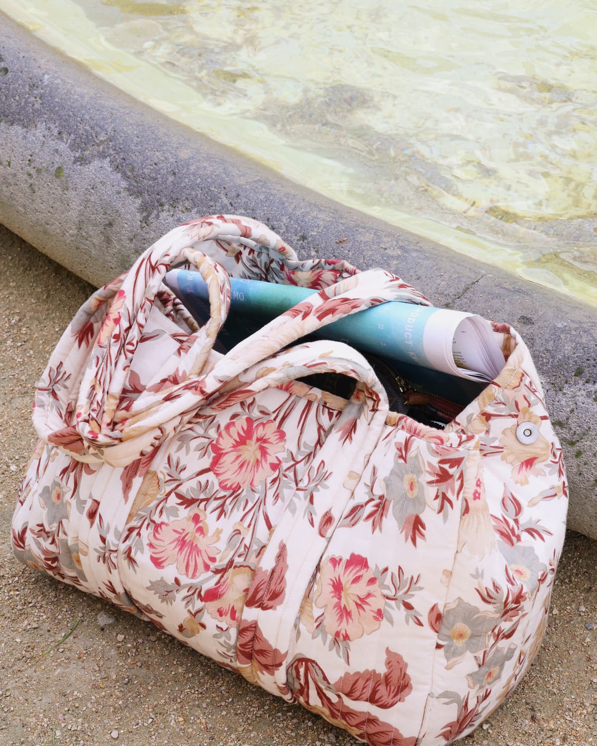 Tote Bag Linen, Forest Flowers. Image #1