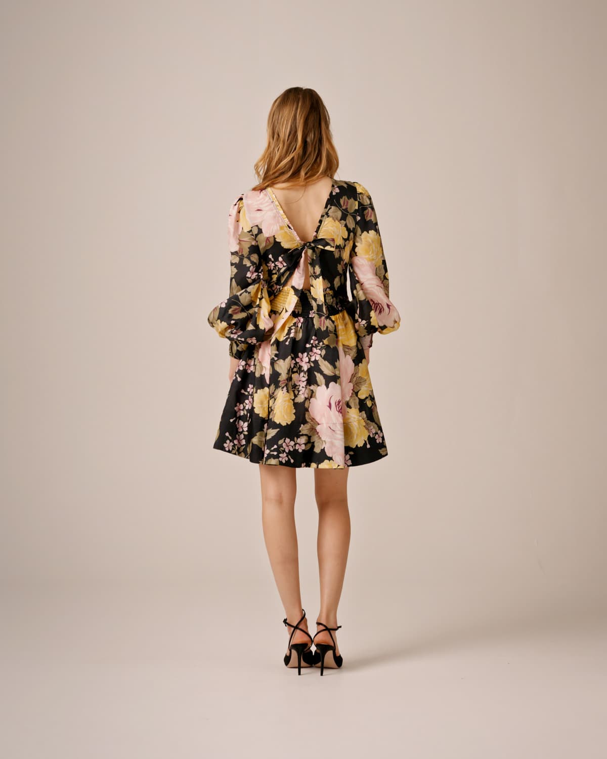 Viscose Tieband Dress, Evening Bouquet. Image #5