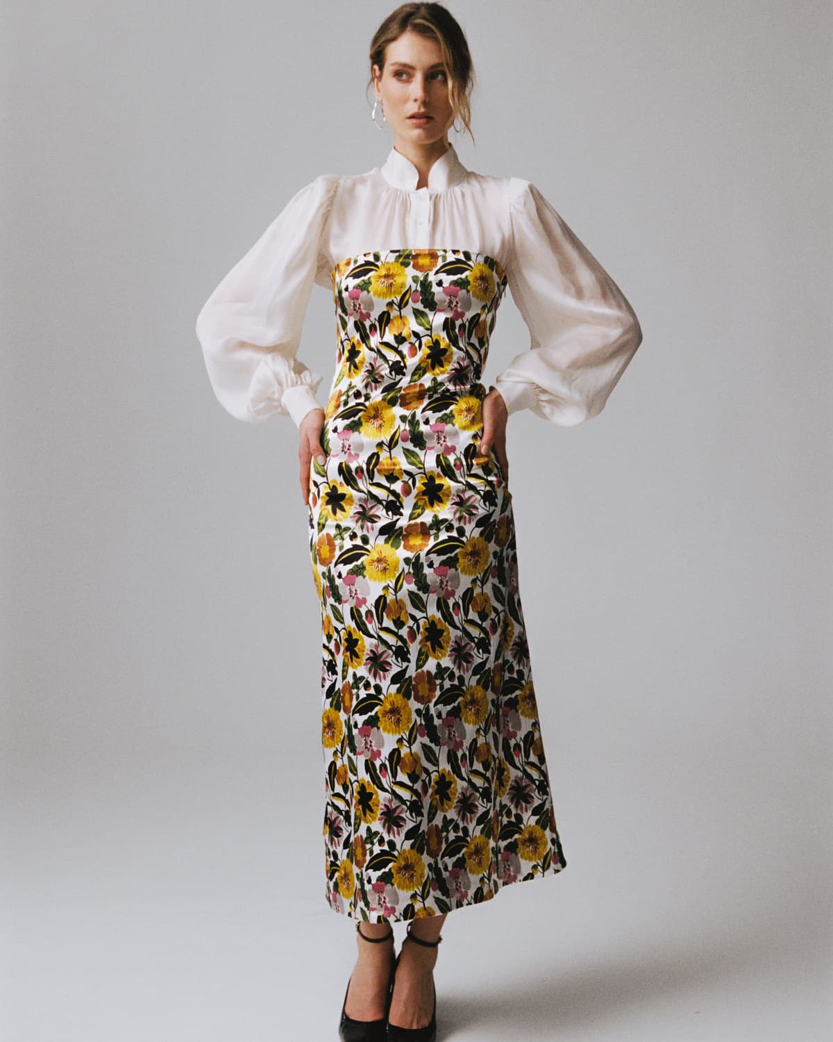Organza Blouse, Vintage White. Image #2