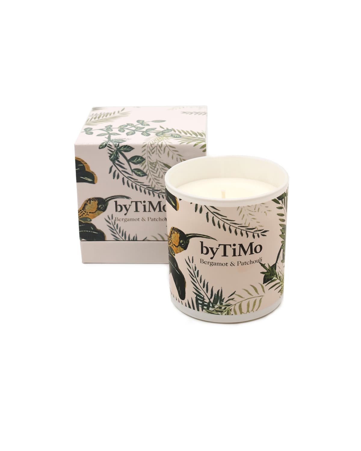 Bergamot & Patchouli Scented Candle, Bergamot. Image #4