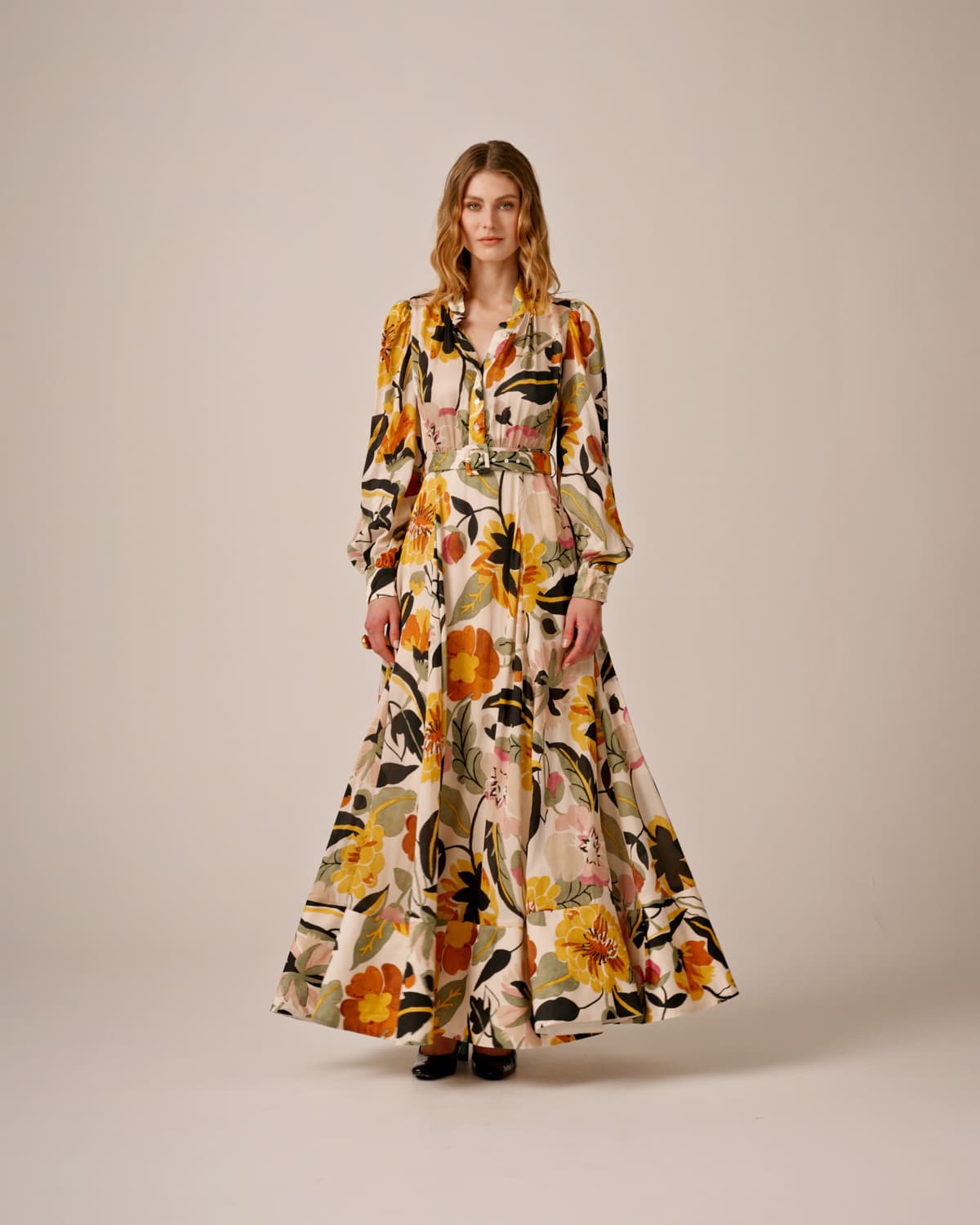 Organza Maxi Dress, Spring Bloom. Image #1
