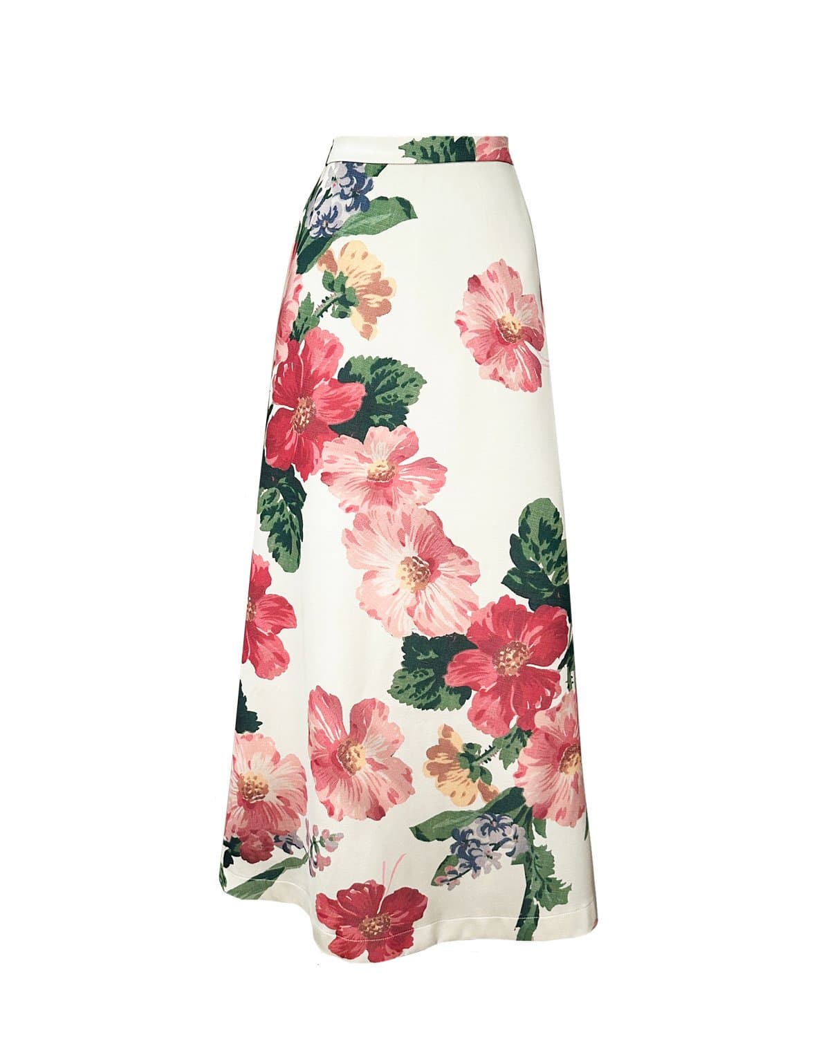 Tailored Satin Skirt, Night Bloom. Image #4