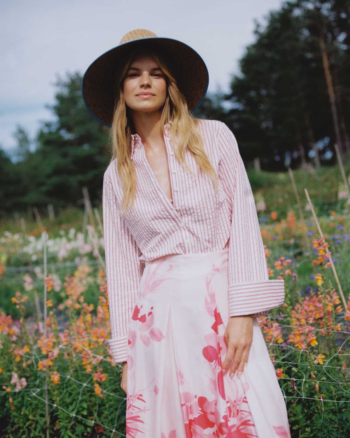 Seersucker Shirt, Pink Stripe. Image #4