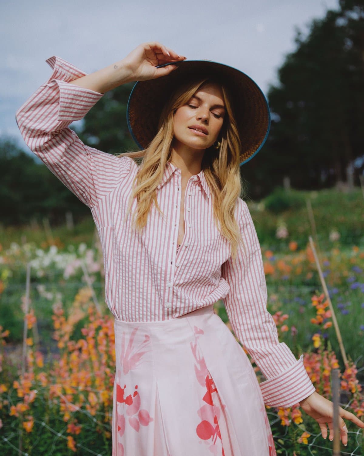 Seersucker Shirt, Pink Stripe. Image #2