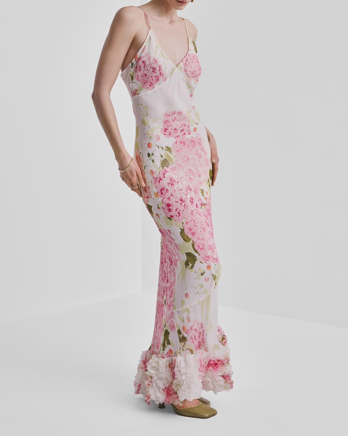 Organza Slip Dress, Cherry Bloom. Image #8