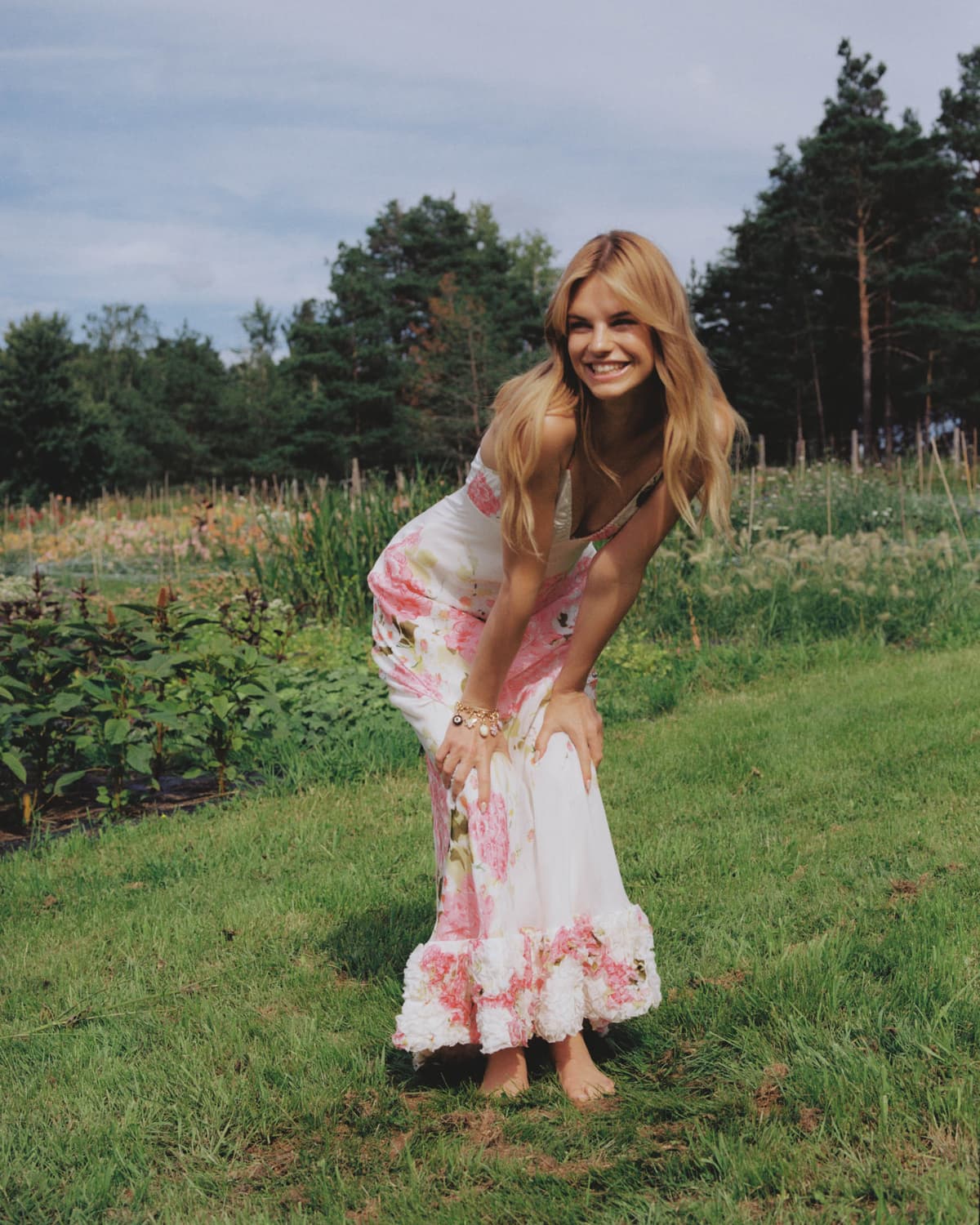 Organza Slip Dress, Cherry Bloom. Image #2