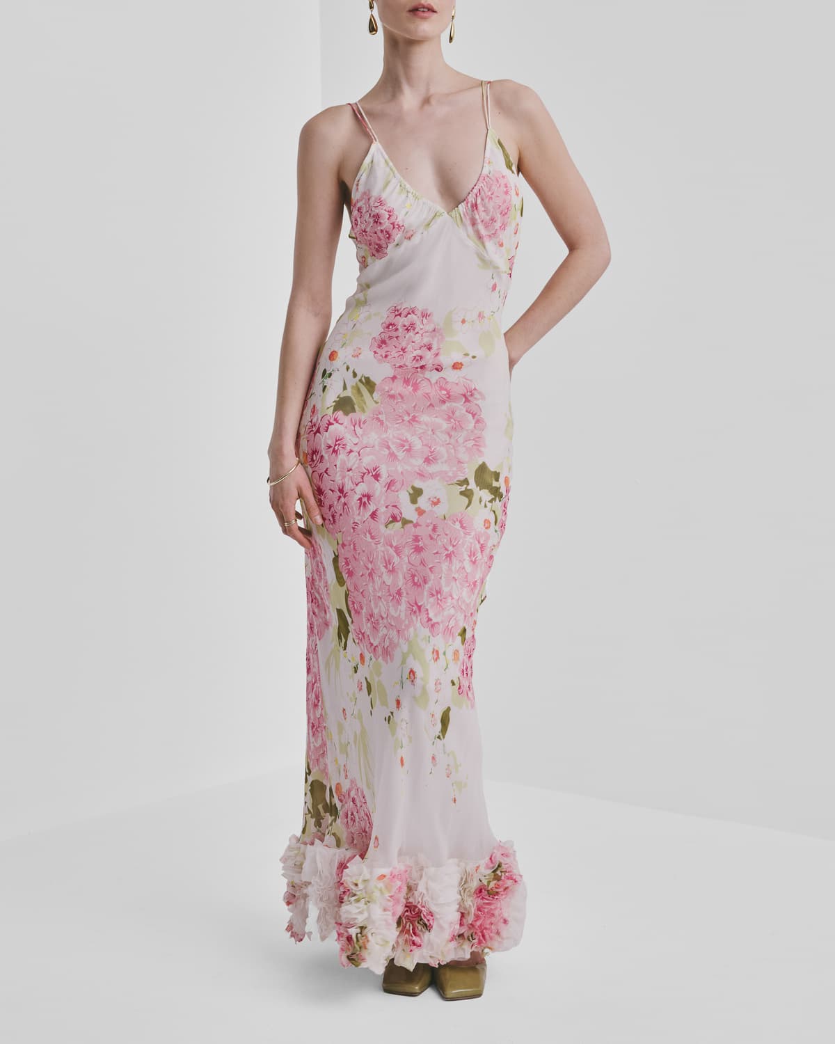 Organza Slip Dress, Cherry Bloom. Image #9