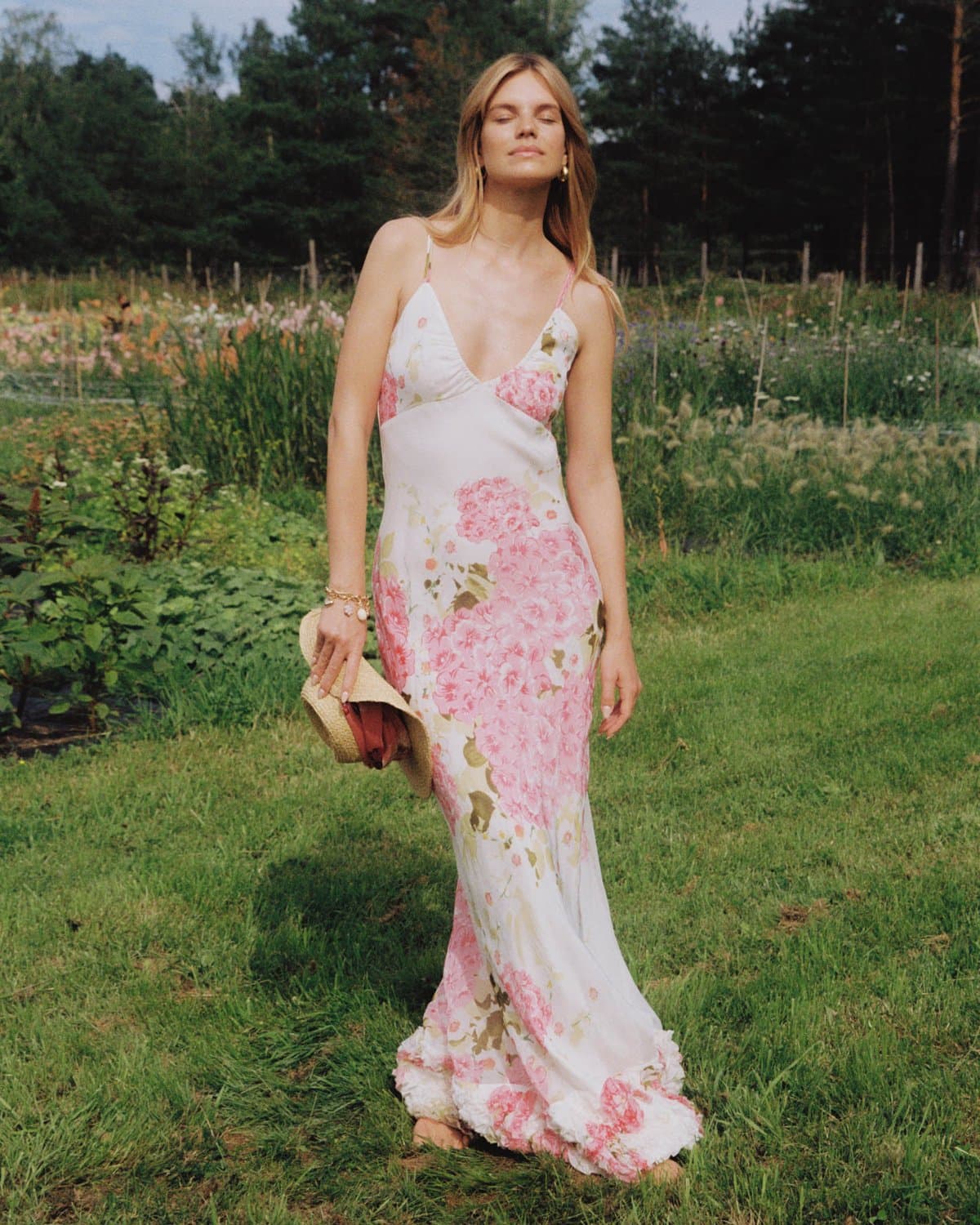 Organza Slip Dress, Cherry Bloom. Image #5