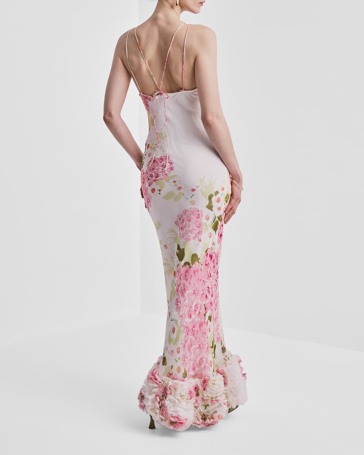 Organza Slip Dress, Cherry Bloom. Image #4
