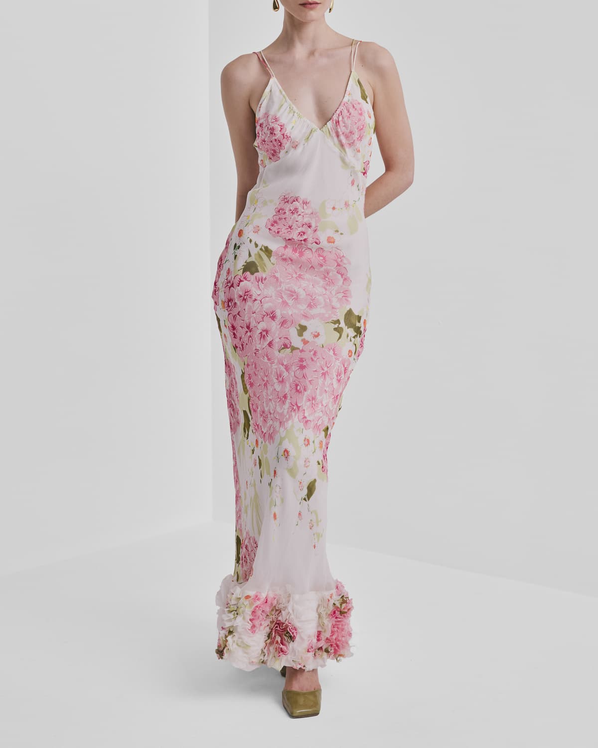 Organza Slip Dress, Cherry Bloom. Image #10