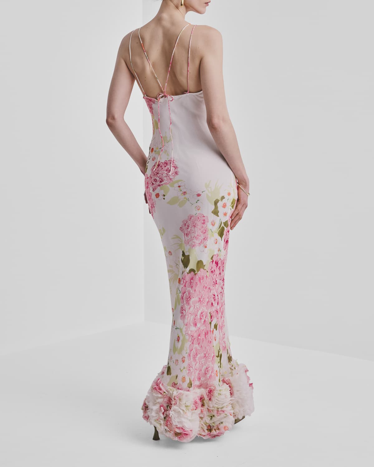 Organza Slip Dress, Cherry Bloom. Image #6