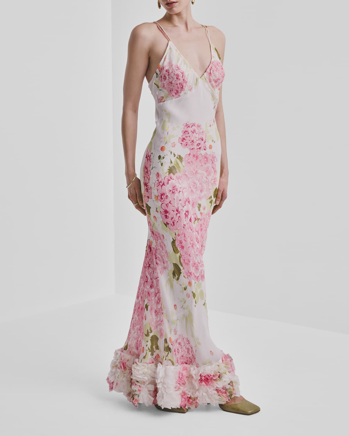 Organza Slip Dress, Cherry Bloom. Image #7