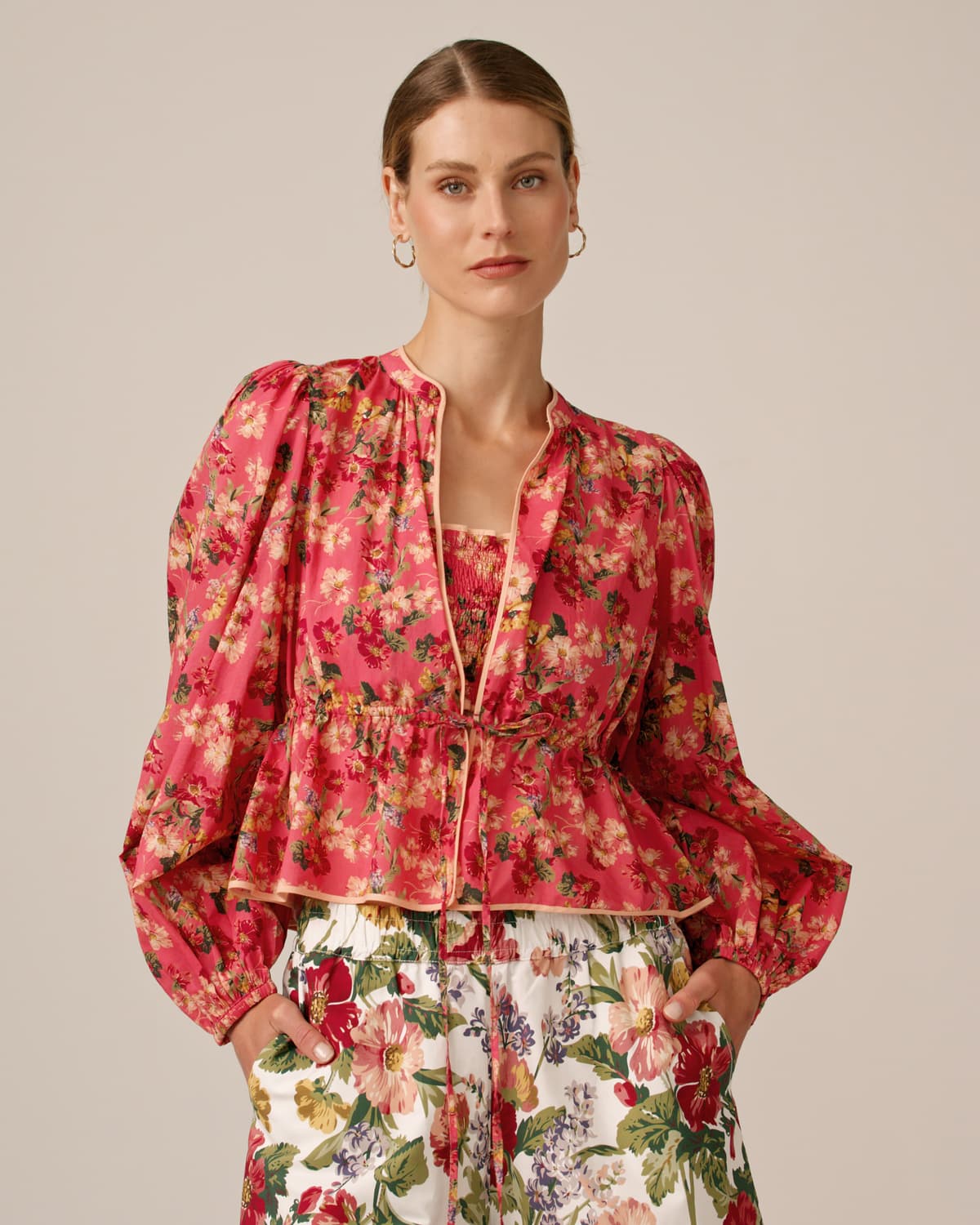 Cotton Party Blouse, Crush. Image #1