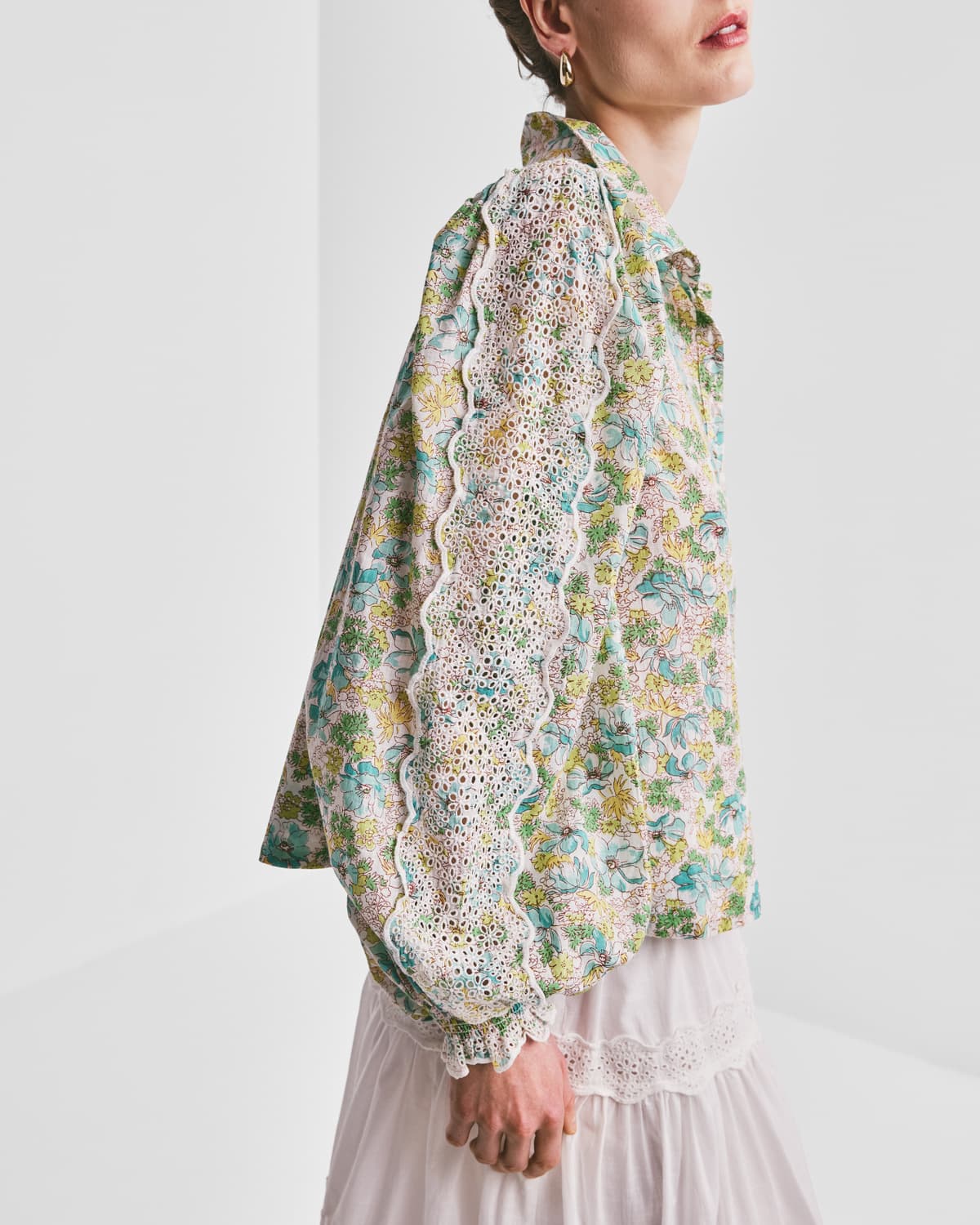 Cotton Slub Shirt, Anemone Fields. Image #2