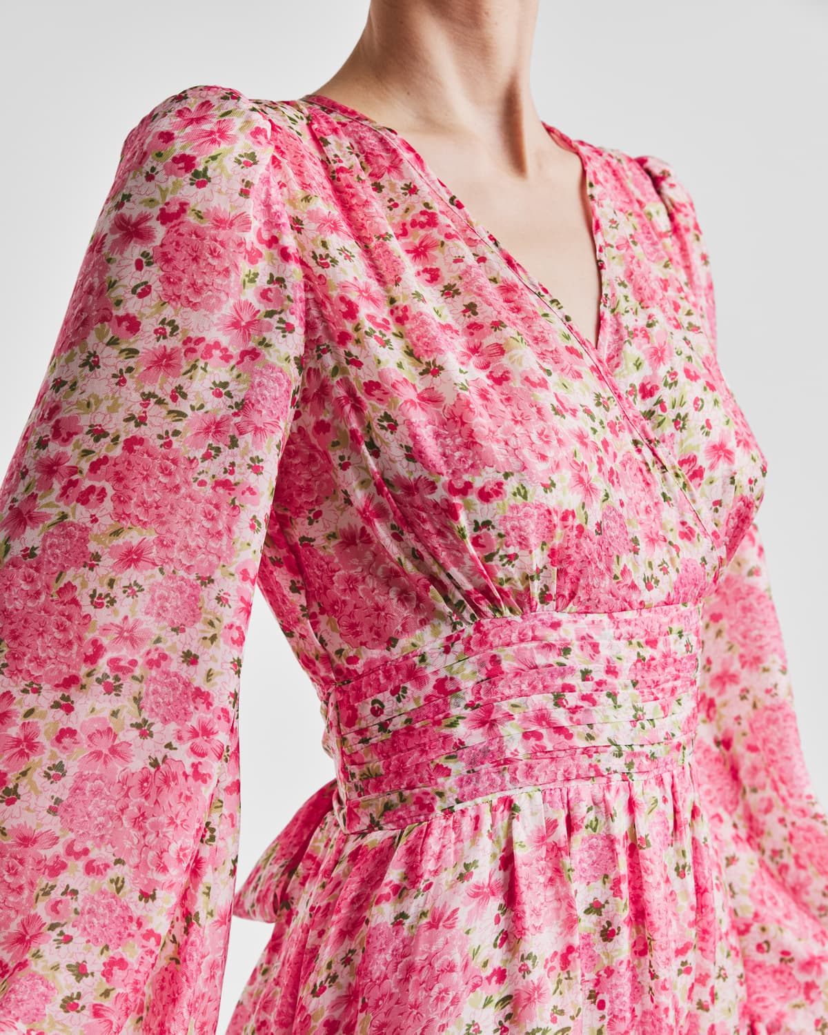 Cupro Tieband Gown, Summerfield. Image #3