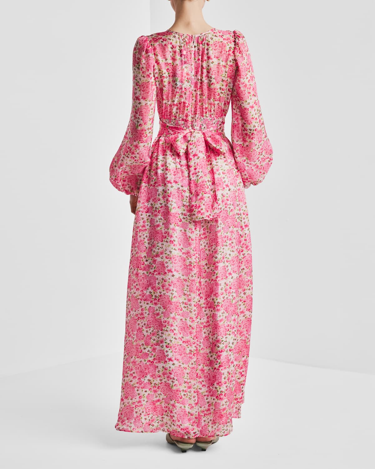 Cupro Tieband Gown, Summerfield. Image #5