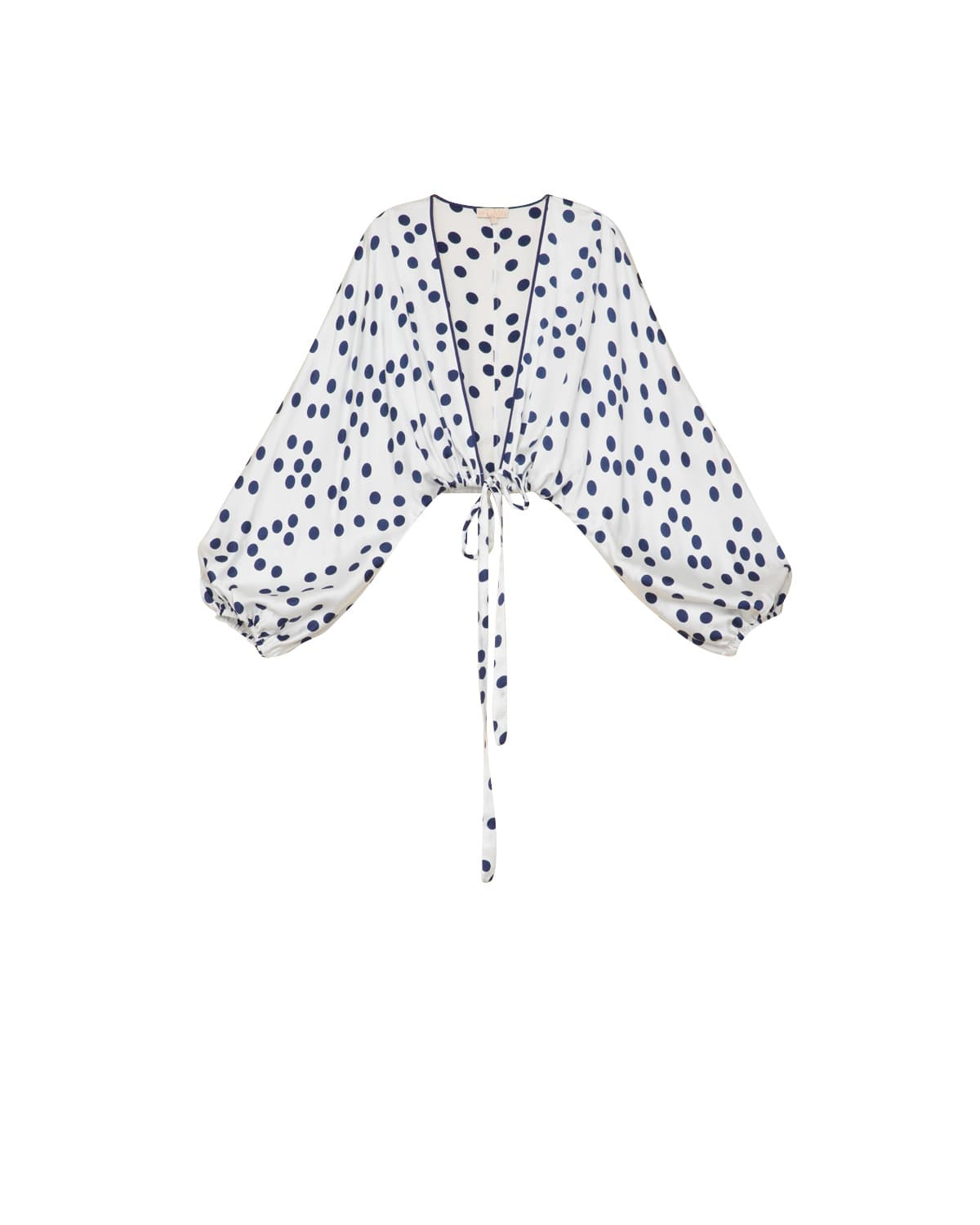 Satin Jacket, Blue Dots. Image #4